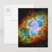Carte Postale Nebula du crabe (Devant / Derrière)