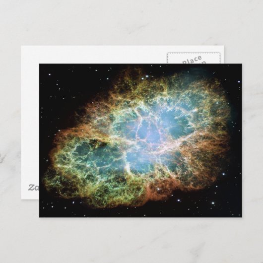 Carte Postale Nebula du crabe (Devant / Derrière)