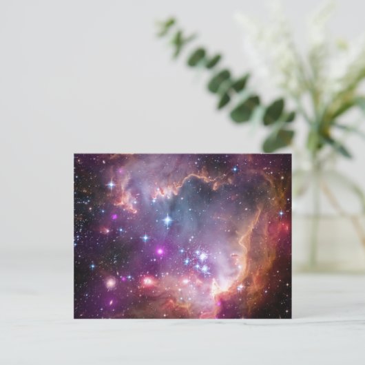 Carte Postale Nebula espace lumineux étoiles galaxie hipster gee (Debout devant)