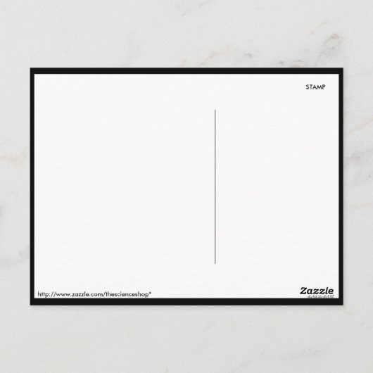 Carte Postale Nebula spatiale (Dos)