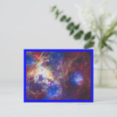 Carte Postale Nébuleuse de la Tarentule Bordure Bleue (Debout devant)