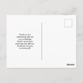 Carte Postale Nébuleuse spatiale verte et rouge moderne aquarell (Dos)