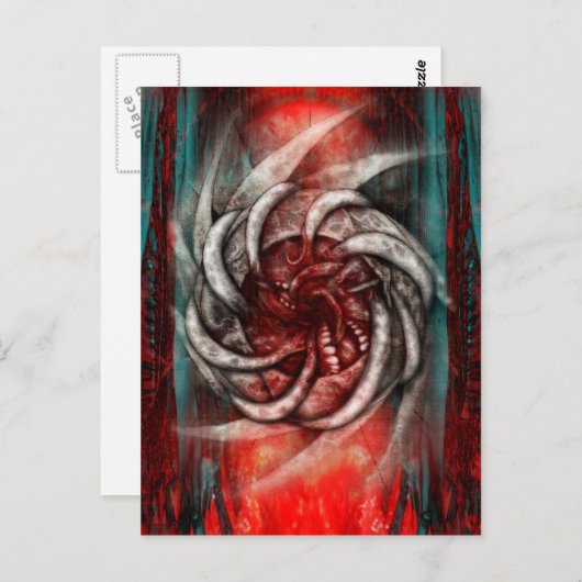 CARTE POSTALE NECCROFUTURISTE (Devant / Derrière)