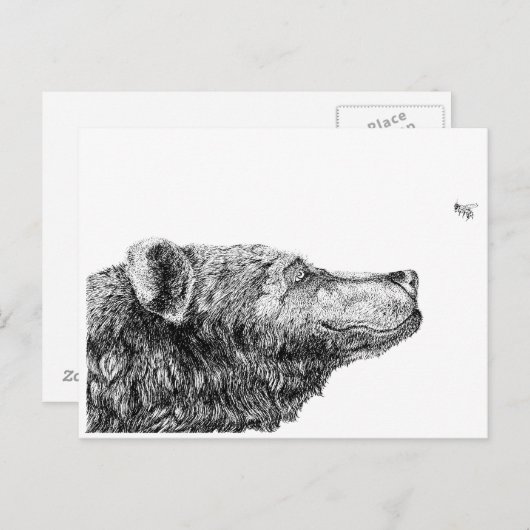 Carte Postale Nécessités d'ours par Inkspot (Devant / Derrière)
