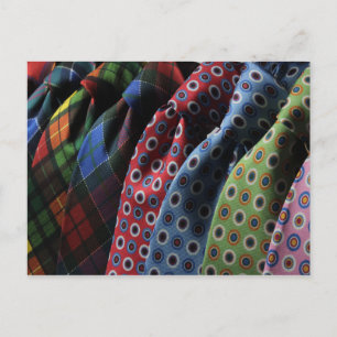 Carte Postale Neckties italiennes en soie