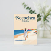 Carte Postale Necochea Argentine (Debout devant)