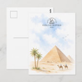 Carte Postale Nécropole de Gizeh, Grande Pyramide de Gizeh | Voy (Devant / Derrière)