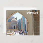 Carte Postale Necropolis de Shah-i-Zinda à Samarkan, Ouzbékistan (Devant / Derrière)