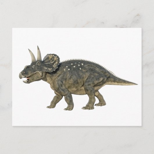 Carte Postale Nedoceratops Dinosaur en cours d'exécution (Devant)