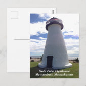 Carte Postale Ned's Point Lighthouse Mattapoisett, Massachusetts (Devant / Derrière)