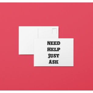 Carte Postale Need Help