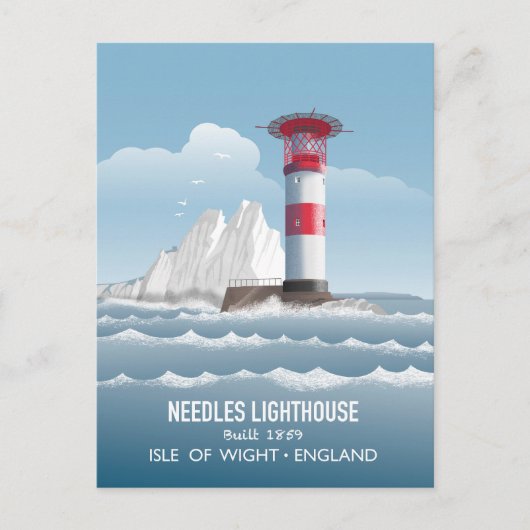Carte Postale Needles Lighthouse (Devant)