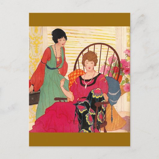 Carte Postale Needlework Vintage 1923 (Devant)