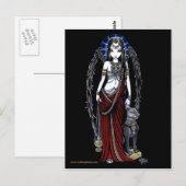 Carte postale Nefertari Egyptian Bastet Goddess An (Devant / Derrière)