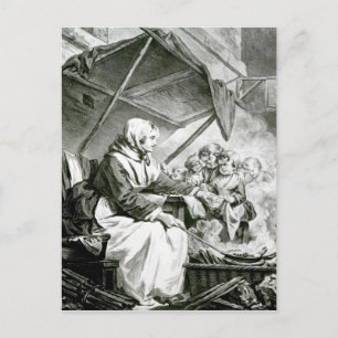 Carte Postale Négociation sur les châtaignes