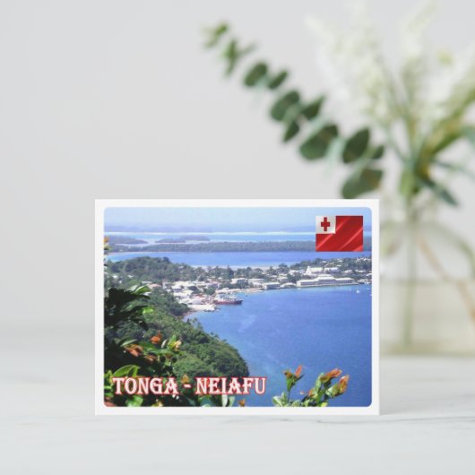 Carte Postale Neiafu - Tonga - Vue aérienne - (Debout devant)