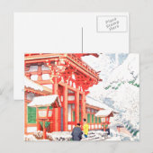 Carte Postale Neige (Devant / Derrière)