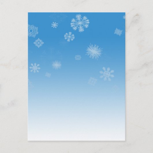 Carte Postale Neige (Devant)