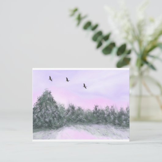 Carte Postale Neige (Debout devant)