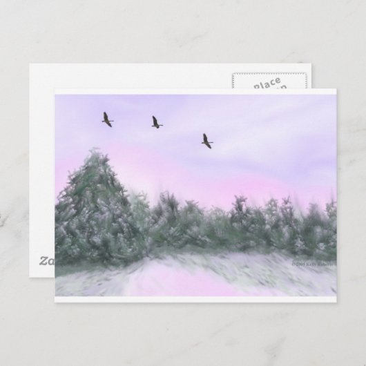 Carte Postale Neige (Devant / Derrière)