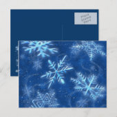 Carte postale neige (Devant / Derrière)