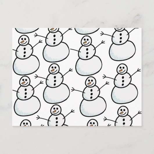 Carte Postale Neige (Devant)