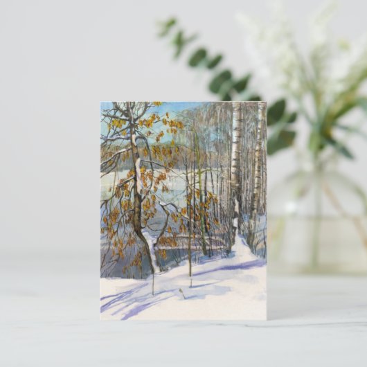 Carte Postale Neige (Debout devant)