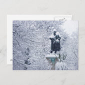 Carte Postale Neige à Cardiff (Devant / Derrière)