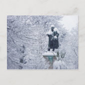 Carte Postale Neige à Cardiff (Devant)