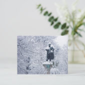 Carte Postale Neige à Cardiff (Debout devant)