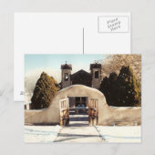 Carte Postale Neige à Chimayo (Devant / Derrière)
