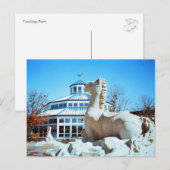 Carte Postale Neige à Coolidge (Devant / Derrière)