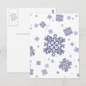 Carte Postale Neige bleue (Devant / Derrière)