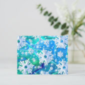 Carte Postale Neige bleue (Debout devant)