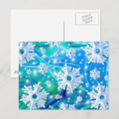 Carte Postale Neige bleue (Devant / Derrière)