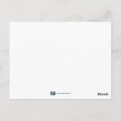 Carte Postale Neige Bleue (Dos)