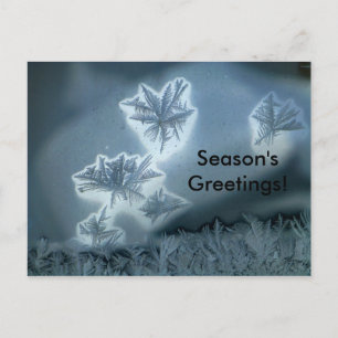 Carte Postale Neige Bleue