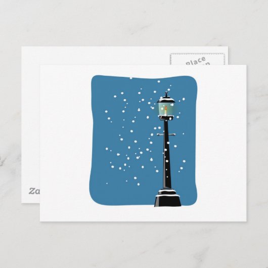 Carte Postale Neige dans le lamplight (Devant / Derrière)