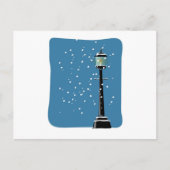 Carte Postale Neige dans le lamplight (Devant)
