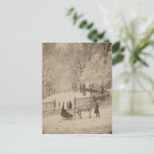 Carte Postale Neige de Boston Common (Debout devant)