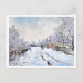 Carte Postale Neige de Monet à Argenteuil (Devant)