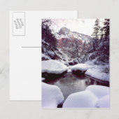 Carte Postale Neige épaisse aux Middle Emerald Pools (Devant / Derrière)