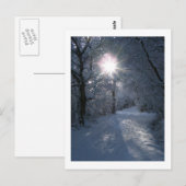 Carte Postale Neige et lumière (Devant / Derrière)