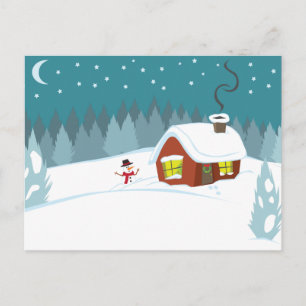 Carte Postale Neige hivernale