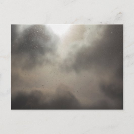 Carte Postale Neige pendant une journée partiellement nuageuse (Devant)