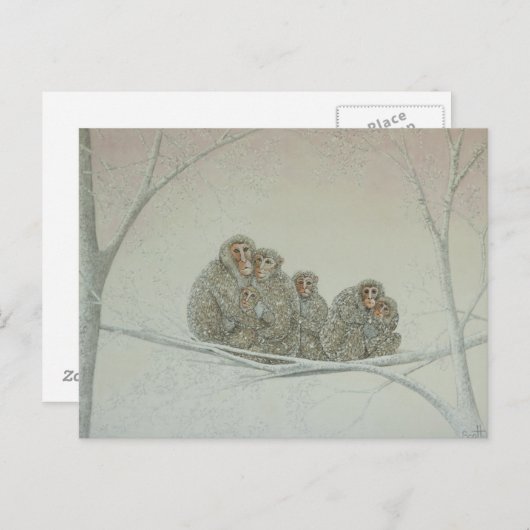 Carte Postale Neige sous (Devant / Derrière)