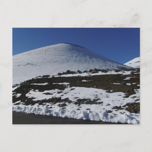 Carte Postale Neige sur Mauna Kea (Devant)