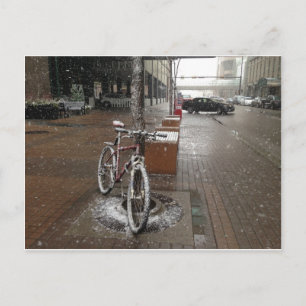 Carte Postale Neige sur moi