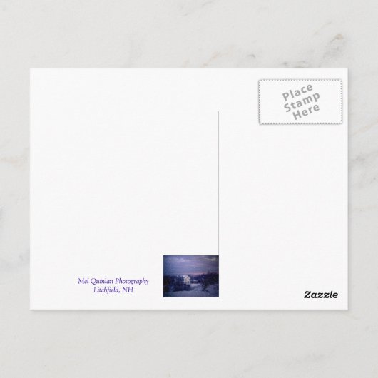 Carte Postale Neige tombant à Manchester (Dos)