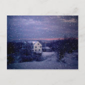 Carte Postale Neige tombant à Manchester (Devant)